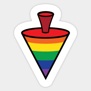 Rainbow Pride Top Sticker